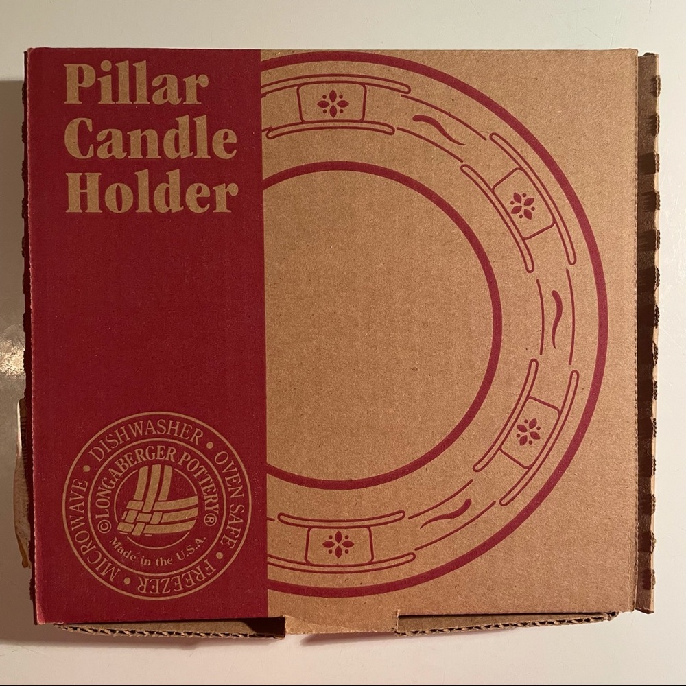 Longaberger Pottery Pillar Candle Holder